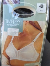 Vintage Sears Timeless Comfort Lace Cup Bra White 40C Full Coverage 5360 NEW