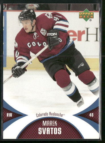 2006-07 Upper Deck Mini Jersey Marek Svatos #25 Colorado Avalanche - Picture 1 of 2