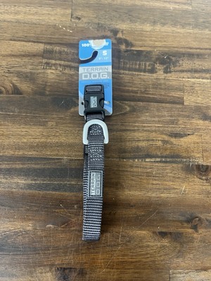 NEW TERRAIN D.O.G. Dog Collar Dark Gray Snap-N-go Fits 9-13'' Neck Size S Small