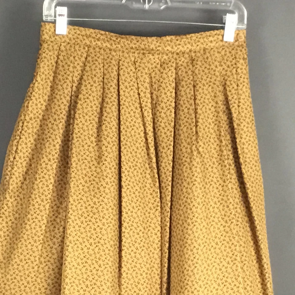 Винтажная женская юбка Lands' End 12 шелковая плиссированная миди с принтом в виде утки сделано в США 90-е - Изображение 3 из 4