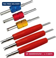 6Pcs Valve Core Removal Tool Kit, R134A R12 A/C HVAC Valve Core Removal Tool Set
