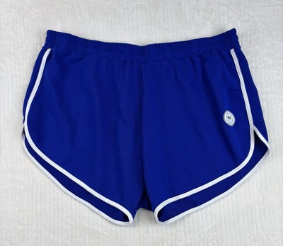 PSK Collective Women s Workout Running Shorts Plus 3X Blue NWT Elastic Waist