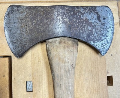 Vintage Woodings Verona Double Bit Axe Hickory Handle Made By American Craftsmen