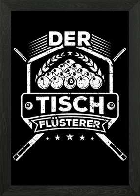 Billardtisch Billard gerahmtes Wandbild Poster Leinwanddruck Bild