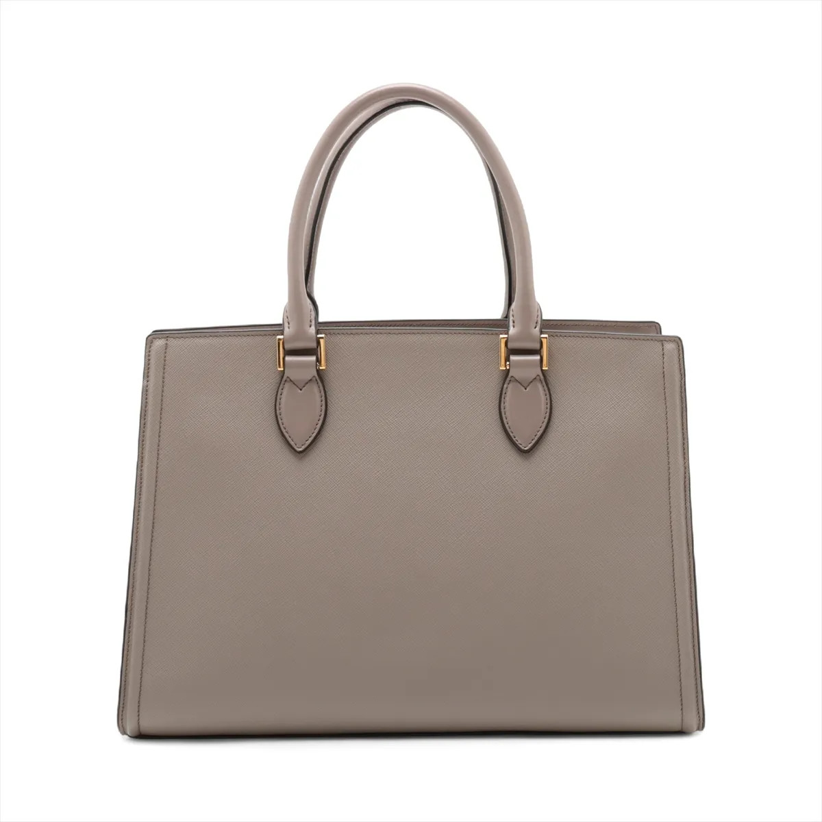 Prada Saffiano Leather 2 Way Handbag Gray 1BA228  thumbnail 2