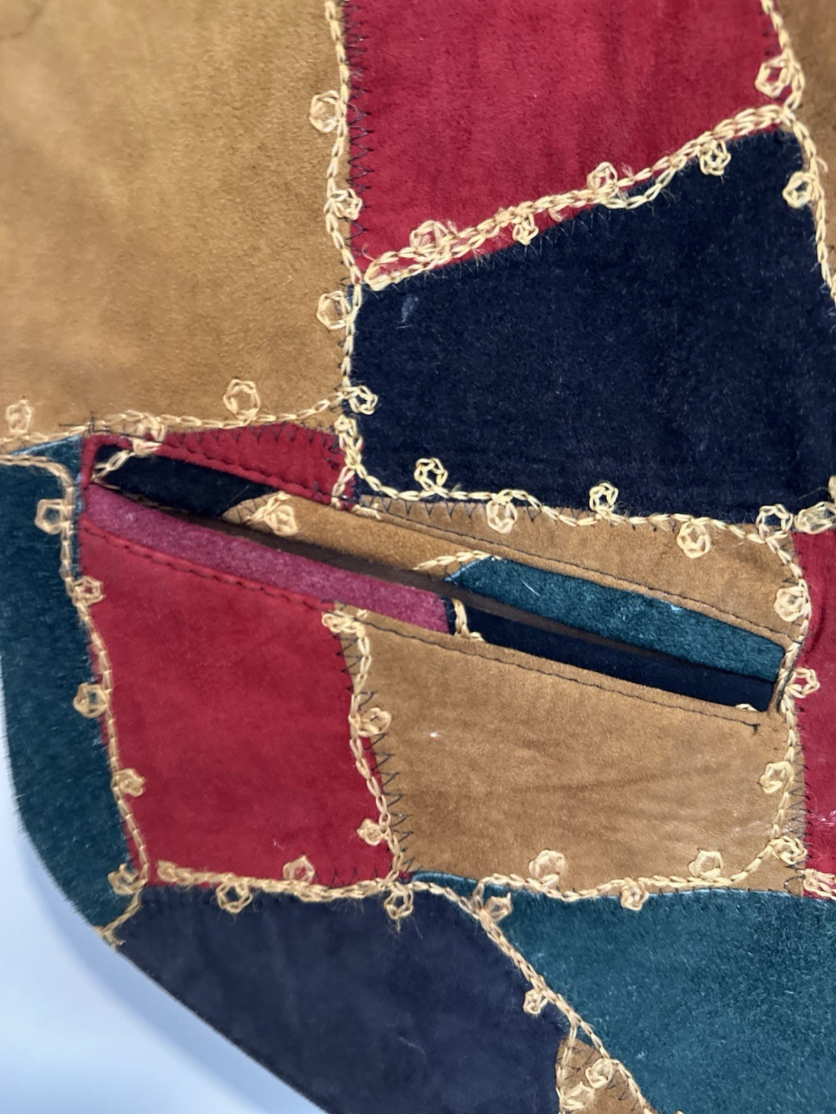 VTG Cheyenne Outfitter Patchwork Leather western … - image 6