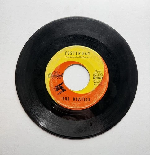Act Naturally / Yesterday - The Beatles 45 RPM Vinyl Record