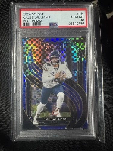 2024 Select Premier Level Checkerboard Caleb Williams /175 Rookie Gem Mint 10