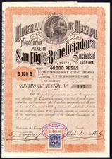 Mexico, Mineral de Mazapil - Minera San Eligio o la Beneficiadora, 1/10th sha...
