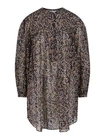 Isabel Marant Etoile Danael Floral Printed Women's Black Short Mini Dress L 42