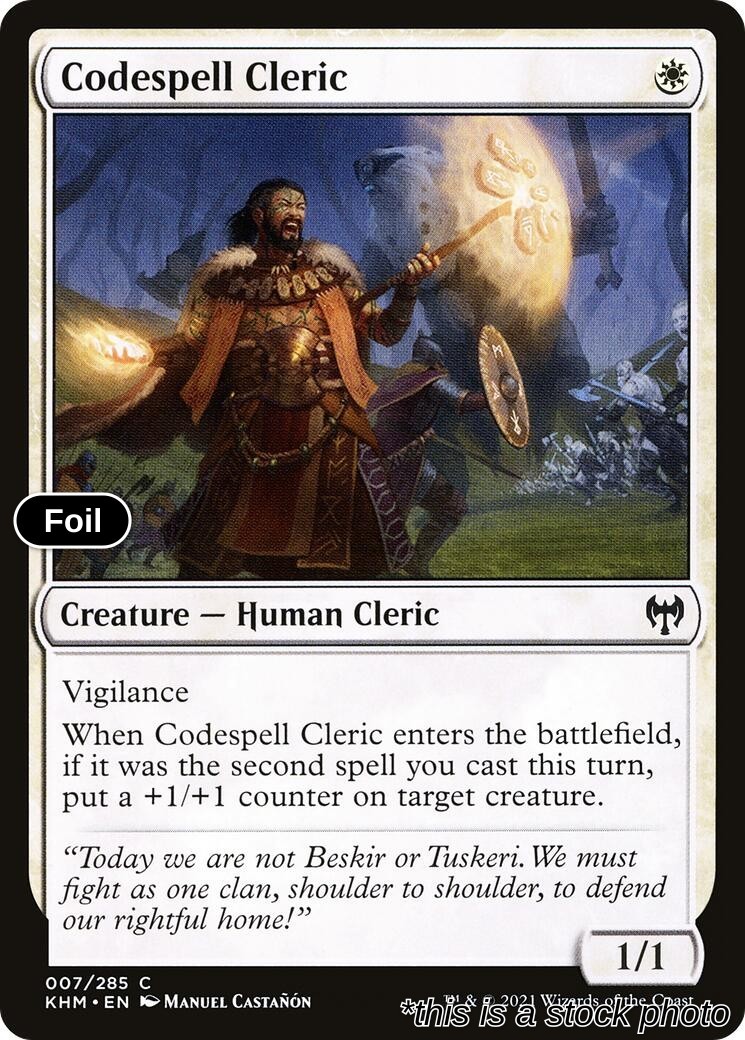 Codespell Cleric | Foil | Kaldheim #7
