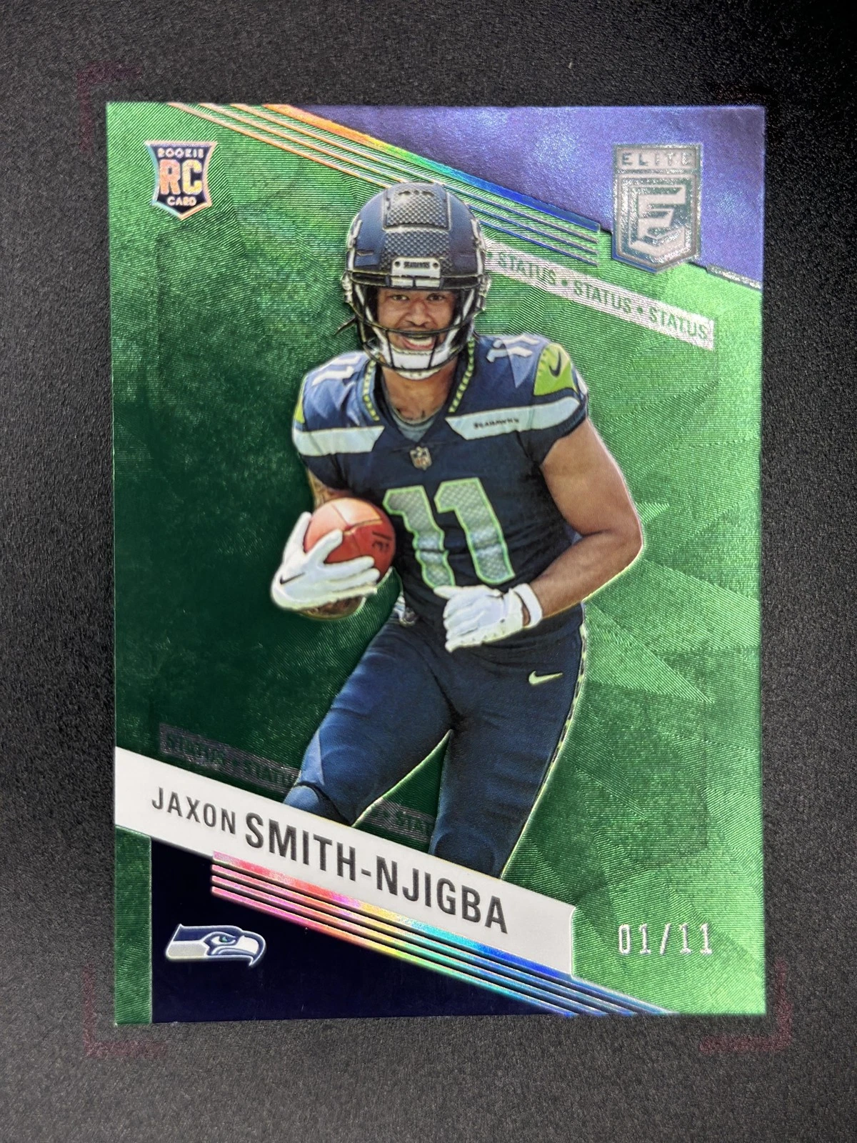 2023 Donruss Elite Jaxon Smith-Njigba RC /11 Status #151 Rookie Seahawks