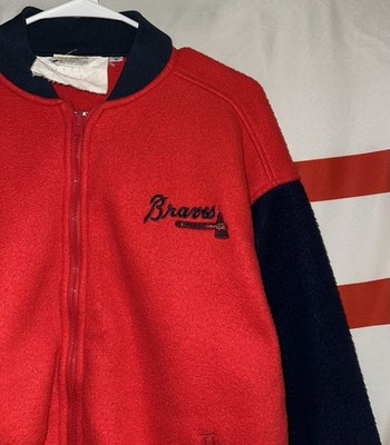 古着 90s Columbia MLB Atlanta Braves ブレーブス ナイロン