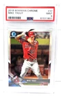 2018 Bowman Chrome MIKE TROUT Baseball Card PSA 9 MINT