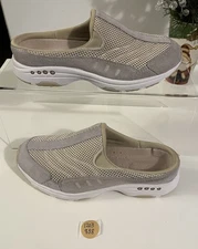 Easy Spirit Travel Time Gray/Beige Mule Shoes Women’s Sz. 7M