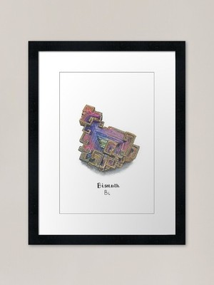 Wismut gerahmter Kunstdruck gerahmt Wandbild Poster Leinwanddruck Bild