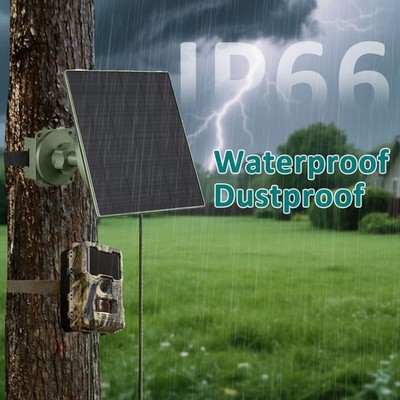 5W Solarpanel mit integriertem 5200mAh für akku 6V 12V Ausgang IP66 Schutzart