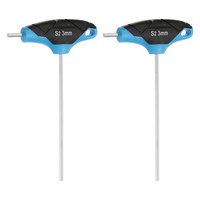 2 StüCk T-Griff 3Mm 125Mm FüR S2 Stahl SechskantschlüSsel