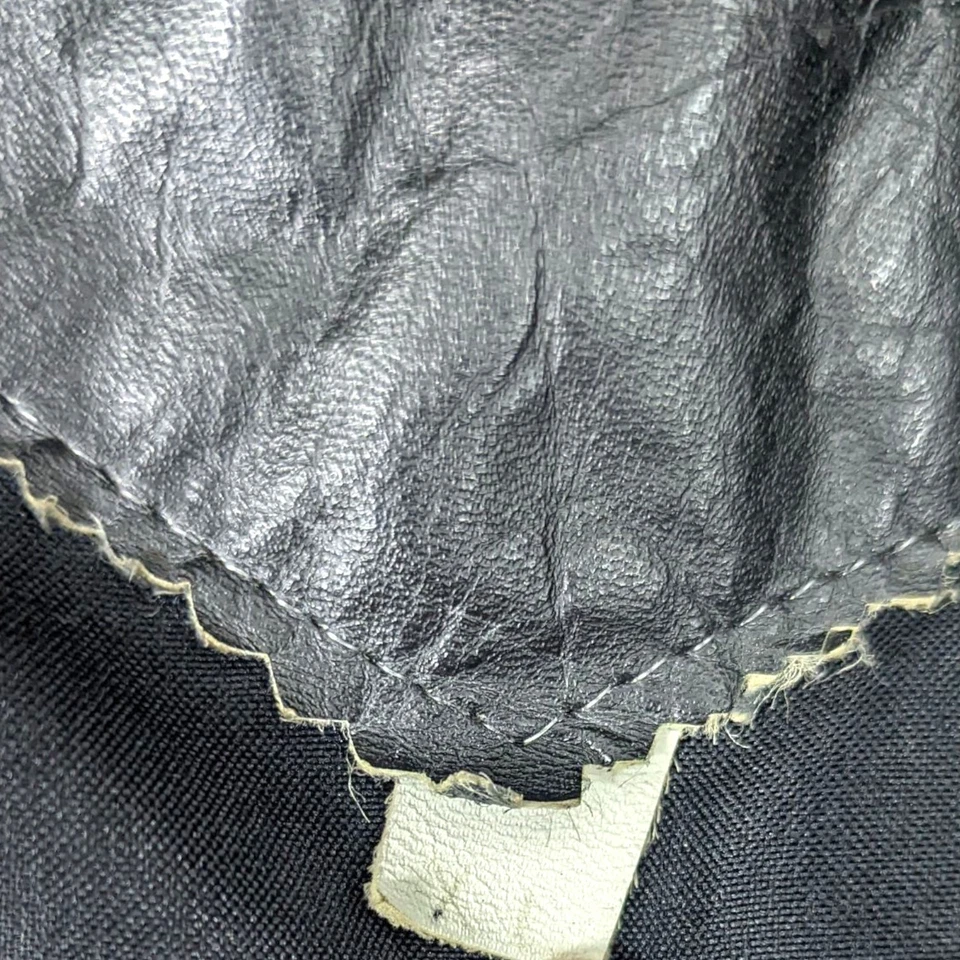 Chaqueta de Cuero Bootleg Vintage Años 90 Denver Broncos Para Hombres XL Naranja Azul Fútbol Foto 4 de 4