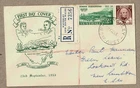 Australia 1953 SCP Tasmania Sesqui FDC Cover NSW Postmark Registered Waverley