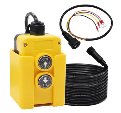 Mankk 4 Wire Dump Trailer Remote 12V Hydraulic Pump Control Switch Kit M-G018-4W