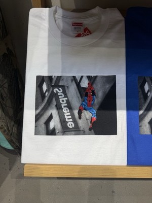 ✓In HAND Supreme Spider Man White Tee XLarge US Ship ASAP | eBay