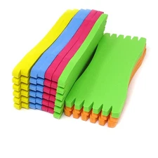 Honbay 10PCS Fishing Line Foam Board, green, pink, yellow, orange
