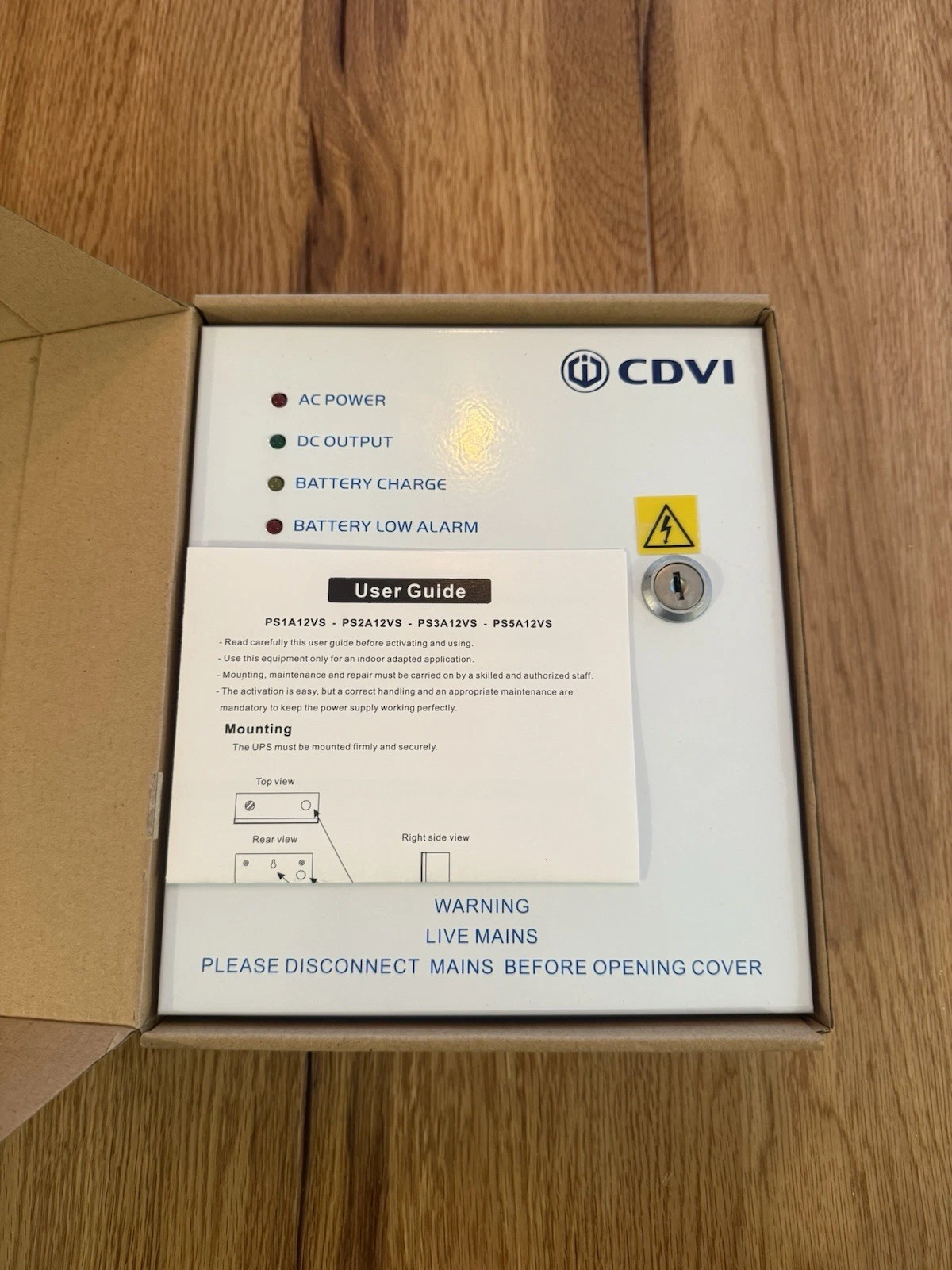 CDVI PSU12-2SM 12V DC 2A PSU UPS Switching Power Supply Unit In Metal Case - New 2