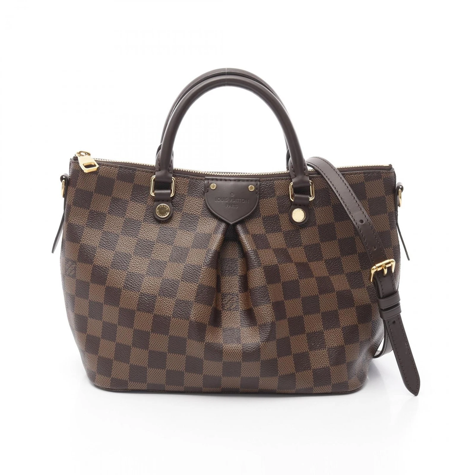 LOUIS VUITTON（LV） Borsa a tracolla Louis Vuitton Siena PM N41545 tela damier Ebene usata donna