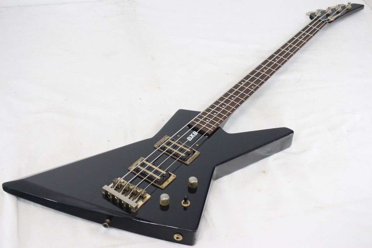 FERNANDES) Used 80s BXB-75 Black MIJ Explorer Bass 3.8kg Made in