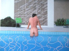 DAVID HOCKNEY LITHOGRAPHIE 50x35cm, LIMITIERT, SIGNIERT, NUMMERIERT + ZERTIFIKAT