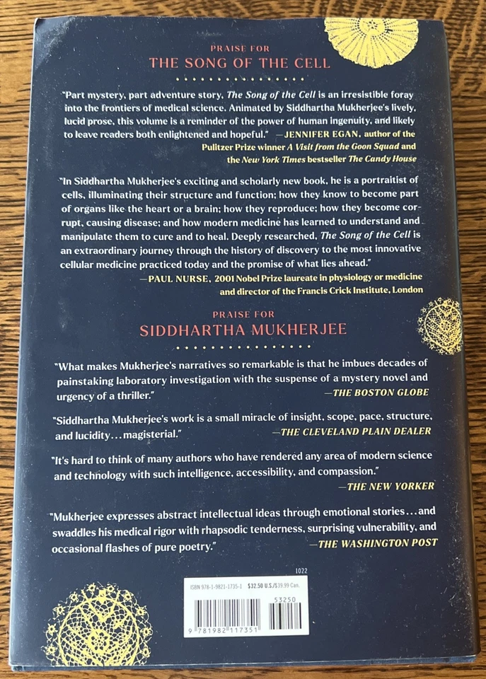 The Song Of The Cell by Siddhartha Mukherjee Hardcover 2022 - Image 2 of 4
