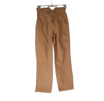Venus Women's  High-Waisted Brown Pleated Trouser  size 6