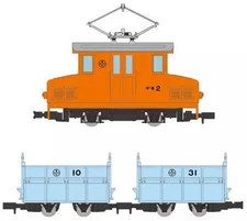 HOe 1/80 Akasaka Mine Ore Train DEKI1 HO1 3 Car Set Railway Collection 327523
