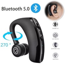 Wireless Bluetooth 5.0 Earpiece Headset Driving Trucker Earbuds Noise Cancelling