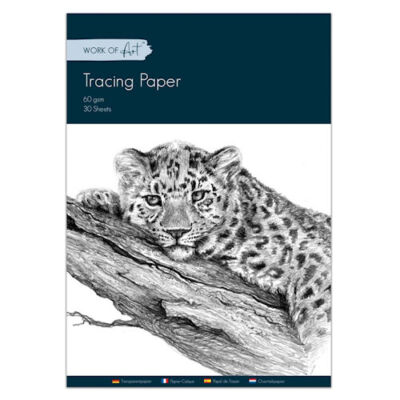 Transparentpapier Block - 30 Blatt Künstler Zeichnung Skizzieren Kopie Duplikat Bild