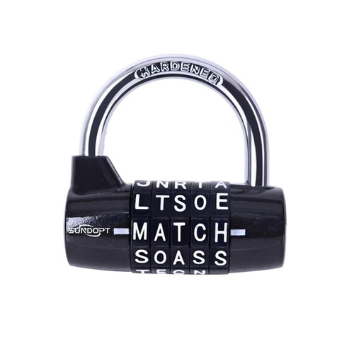 Gym Locker Lock,5 Letter Word Lock,5 Digit Combination Lock,Safety ...