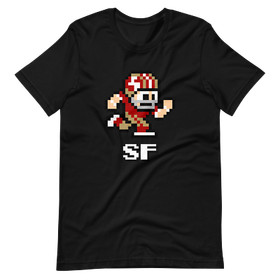 San Francisco 49ers NES Football Player 8-bit Tecmo Super Bowl Nintendo T-Shirt