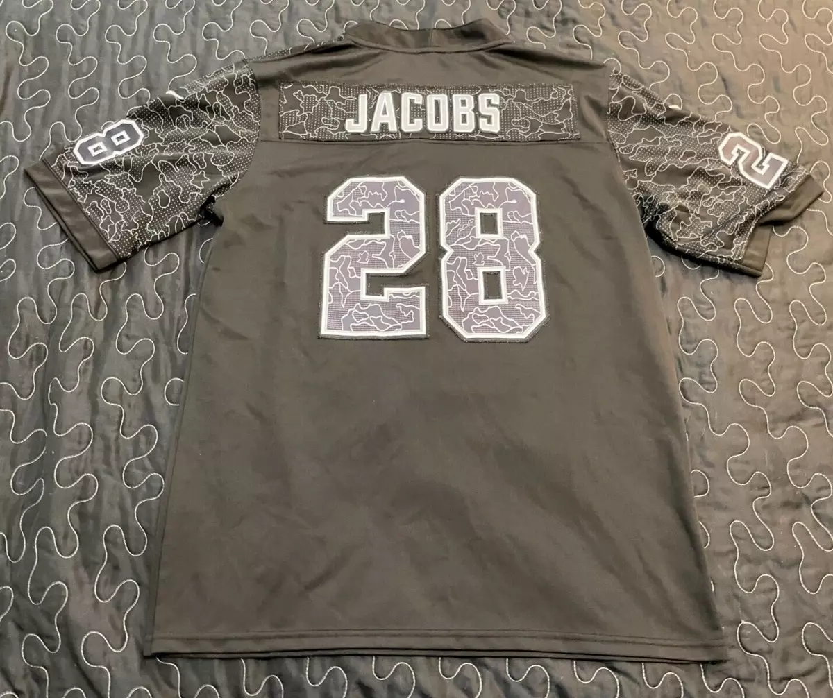 Nike NFL Las Vegas Raiders Josh Jacobs Black #28 Game Jersey Mens