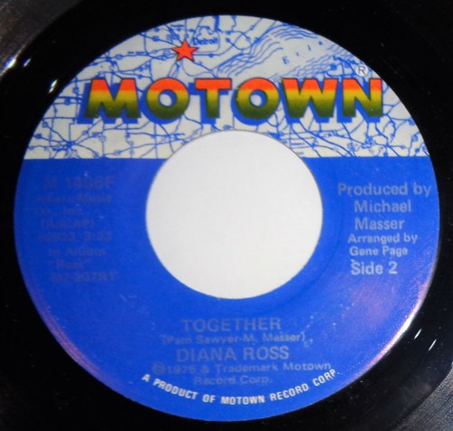 Diana Ross 45 RPM - Together / It's My Turn VG++ E2