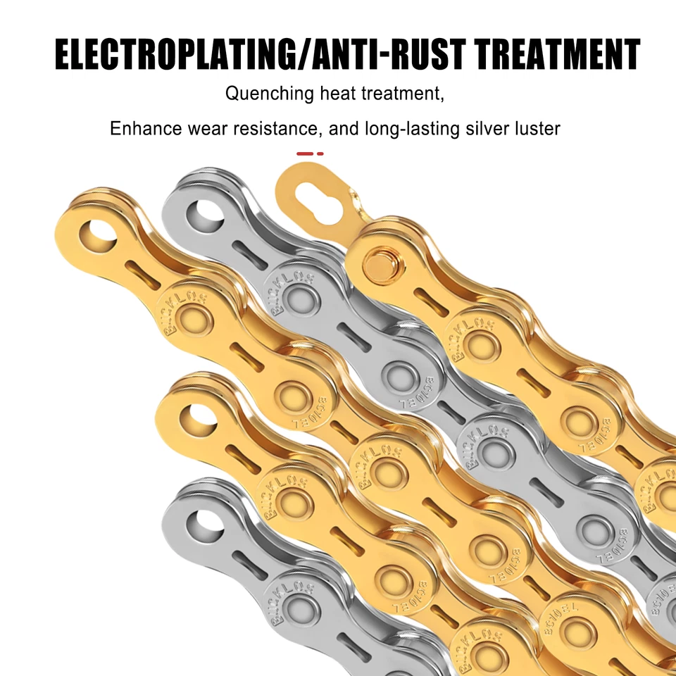 Correntes de bicicleta MTB estrada 116 126 elos para Shimano SRAM para KMC 8 9 10 11 12 velocidades - Imagem 2 de 4