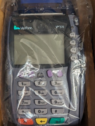Terminal de tarjeta de crédito LCD gráfico USB azul serie Verifone Omni 5750 VX570 - Imagen 4 de 6