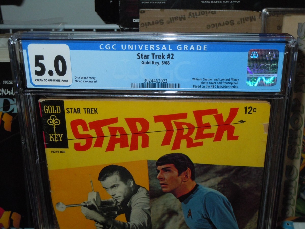 Star Trek #2 CGC 5.0 (VG/F) Gold Key Comics 1968 Kirk Shatner