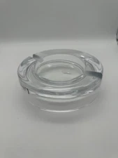 Denizli Large Heavy Crystal Cigar Ashtray 7.75" x 2.25"