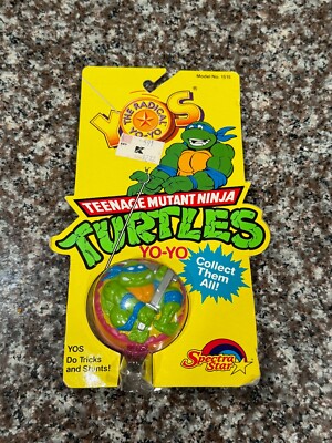 Vintage 1988 Teenage Mutant Ninja Turtles #1515 Spectra Star Radical Yo-Yo..NIP