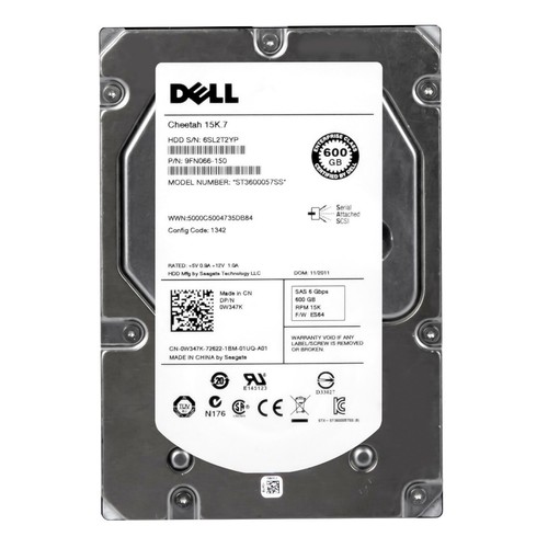 Disque Dur Dell 0W347K ST3600057SS 600GB 15000U/Min 16MB Cachette SAS 3.5'' - Photo 3/3