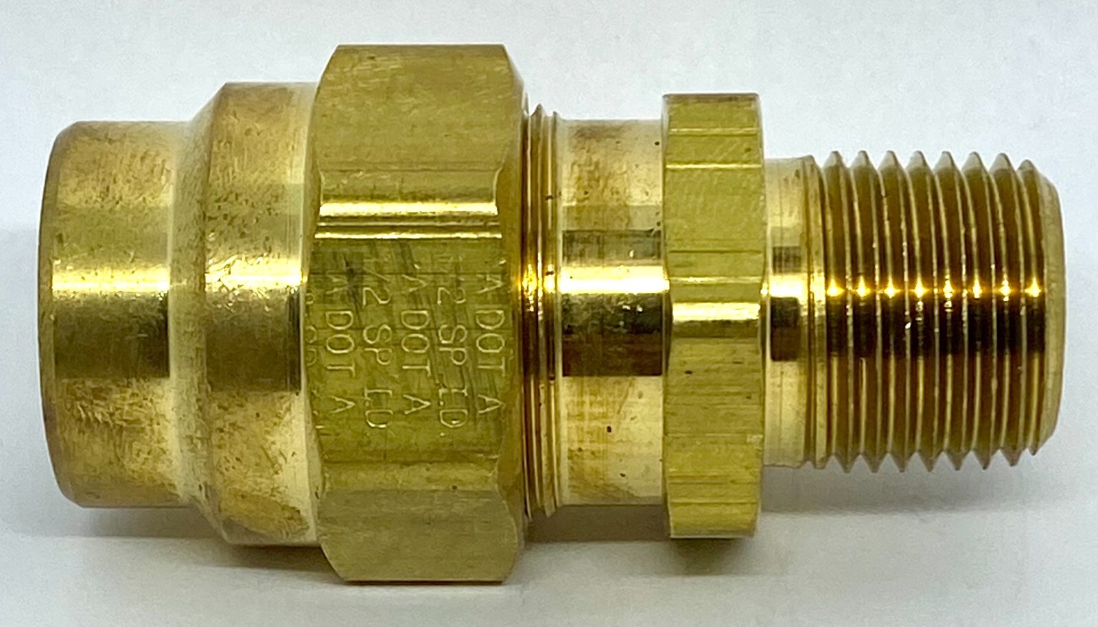 BRASS 1/2T X 1/2P Male Connector DOT Rubber Air Hose Fitting eBay