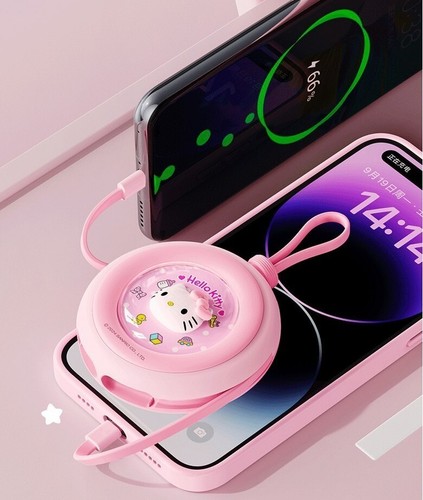 Sanrio Kuromi Chargeur Portable 20000mAh Charge Ultra Rapide Power Bank - Photo 7 sur 7