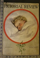 1917 BESSIE PEASE GUTMANN CHRISTMAS HOLIDAY CHILD SLEEP ART ILLUS COVER COV1102