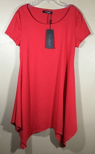 One Sight Junior neu mit Etikett Größe M Stretch rot Swing Kleid 7-27